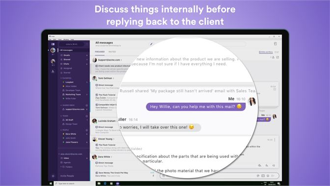 screenshot of Loop Email